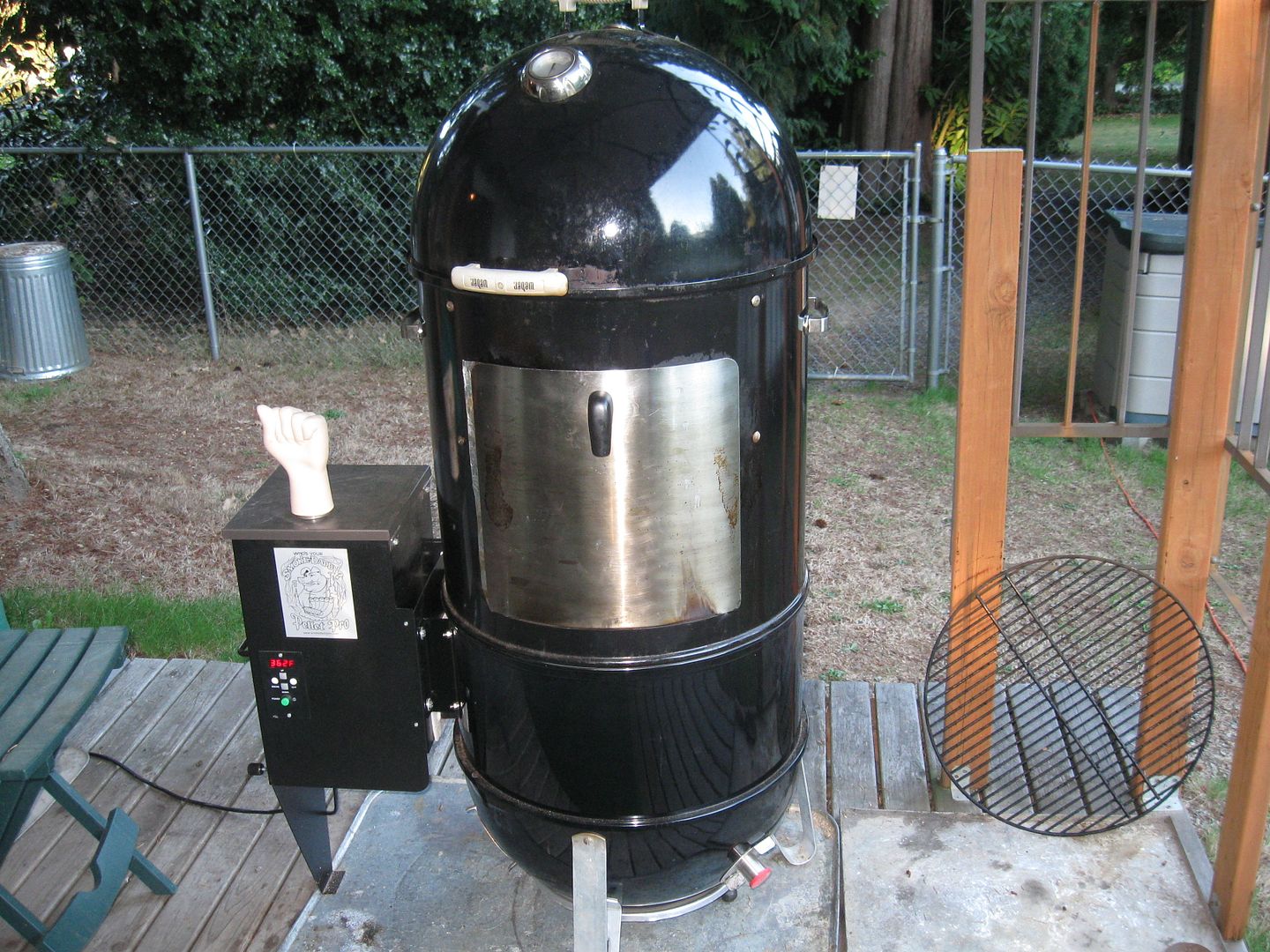 **First Turkey on the Pellet Pro 22" WSM Stacker conversion** The BBQ